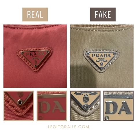 real and fake prada|genuine prada bag.